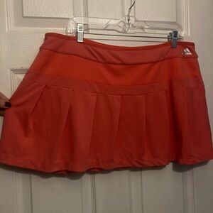Adidas coral reversible tennis skirt